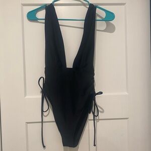 Forever 21 Black One-Piece Swimsuit